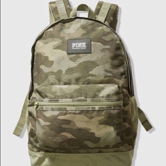 VICTORIA'S SECRET PINK CAMPUS CAMOUFLAGE BACKPACK - Picture 1 of 9